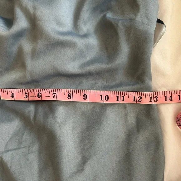 BHLDN Dylan one shoulder satin side slit gown NWT - Picture 16 of 16